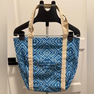 Dave Matthews Band Blue and White Tote Bag
